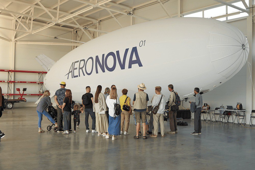 NOVA-01 in the hangar · public walk-through