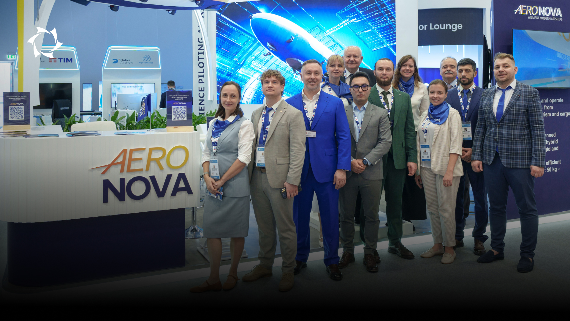 AERONOVA delegation at the Dubai Airshow 2025 Vista booth
