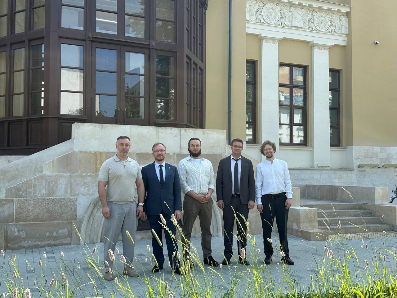 Team photo at Bauman University after the agreement ceremony.