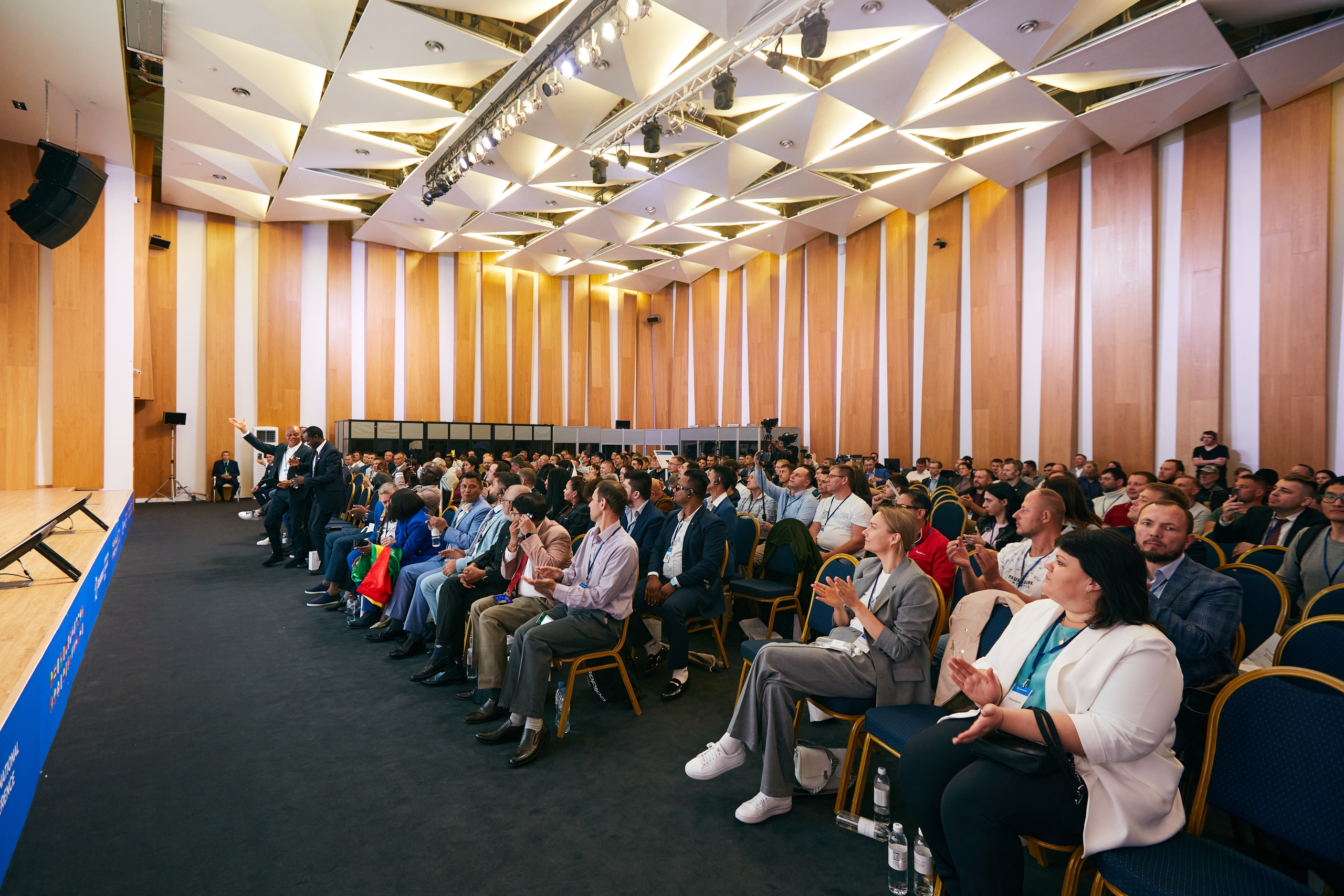 Audience and partner interaction during the event.
