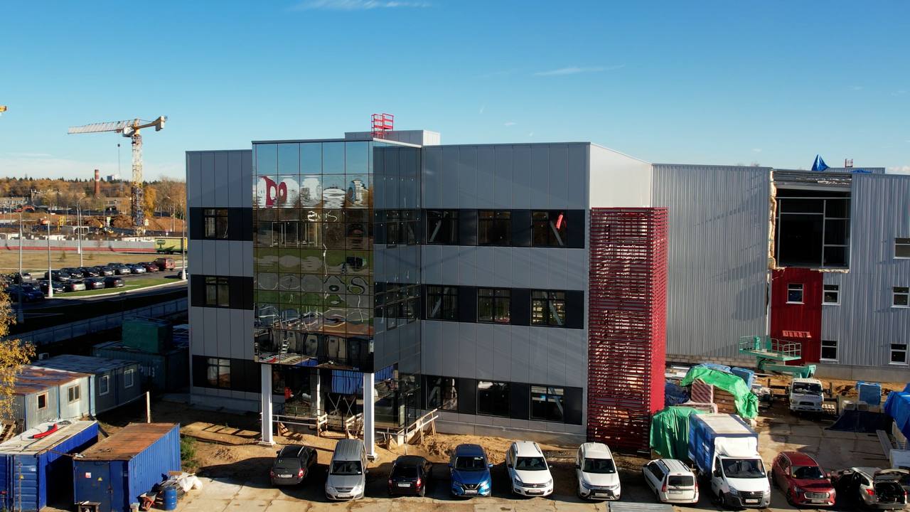 PKTB Sovelmash from the air during final construction stages